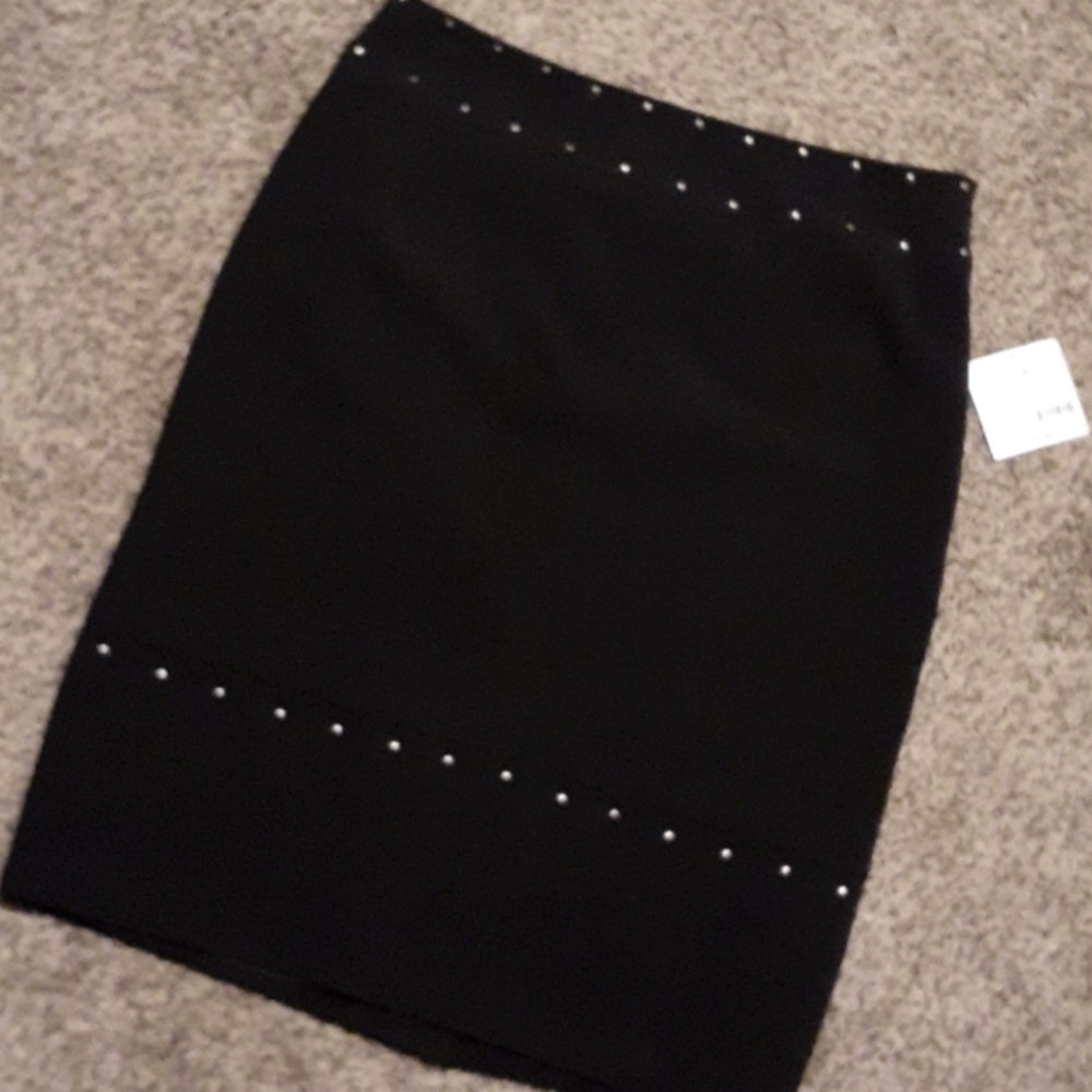 Black Grommet Skirt